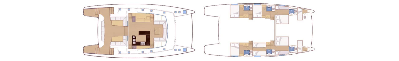 plan du catamaran catlante